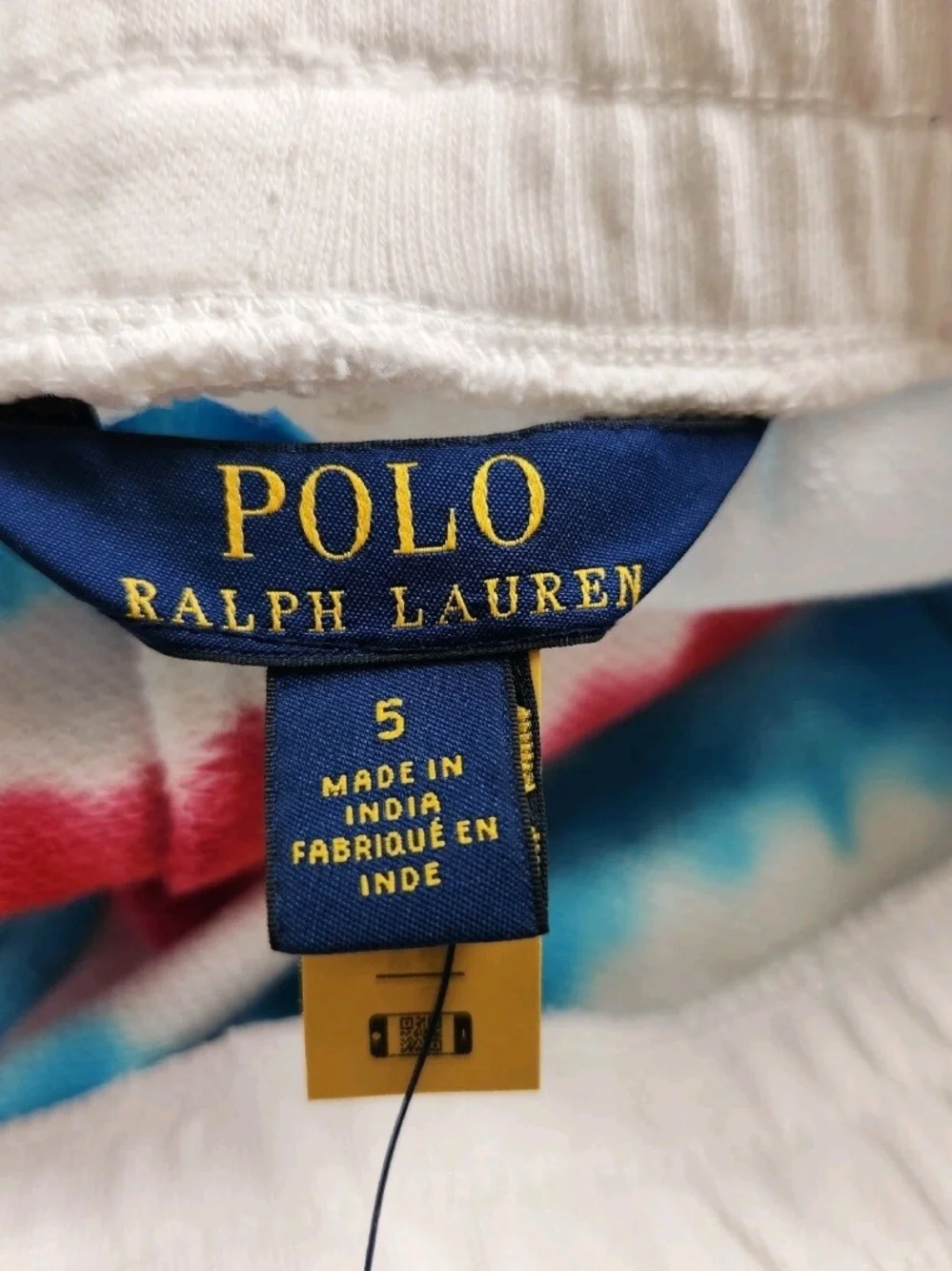 Polo Ralph Lauren Girls Shorts Size 5 Tie Dye Multicolor Red  Blue White NWT. 52
